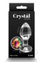 Crystal Desires Rainbow Gem Glass Anal Plugs - Medium